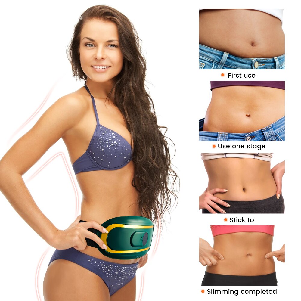 Electric Slimming Belt Cellulite Massager Body Massager Weight Loss Belt Shake Belt Waist Trainer Fitness Muscle Stimulator Gym