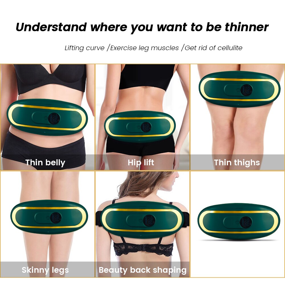 Electric Slimming Belt Cellulite Massager Body Massager Weight Loss Belt Shake Belt Waist Trainer Fitness Muscle Stimulator Gym