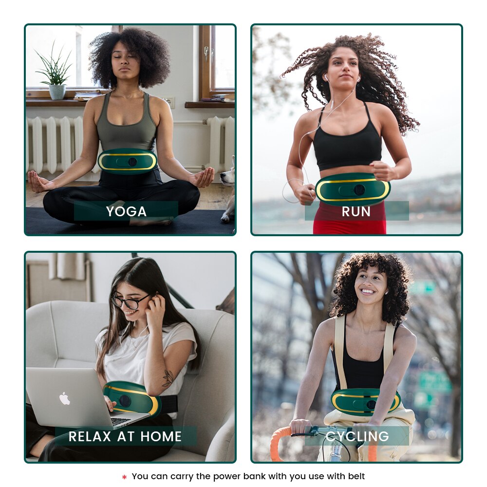 Electric Slimming Belt Cellulite Massager Body Massager Weight Loss Belt Shake Belt Waist Trainer Fitness Muscle Stimulator Gym