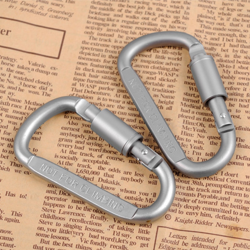 Carabiner Aluminium Alloy Key Hook Camping D-Ring Snap for Hiking Cycling Carabiner Bag Outdoor Climbing Equipment Carabiner Aluminium Alloy Key Hook Camping D-Ring Snap for Hiking Cycling Carabiner Bag Outdoor Climbing Equipment