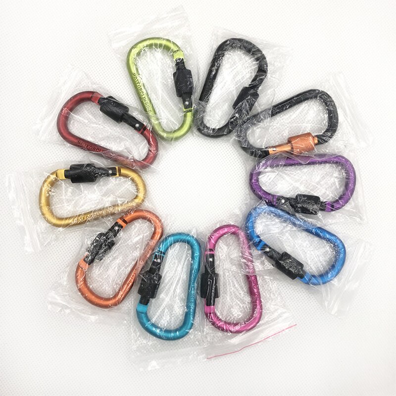 Carabiner Aluminium Alloy Key Hook Camping D-Ring Snap for Hiking Cycling Carabiner Bag Outdoor Climbing Equipment Carabiner Aluminium Alloy Key Hook Camping D-Ring Snap for Hiking Cycling Carabiner Bag Outdoor Climbing Equipment