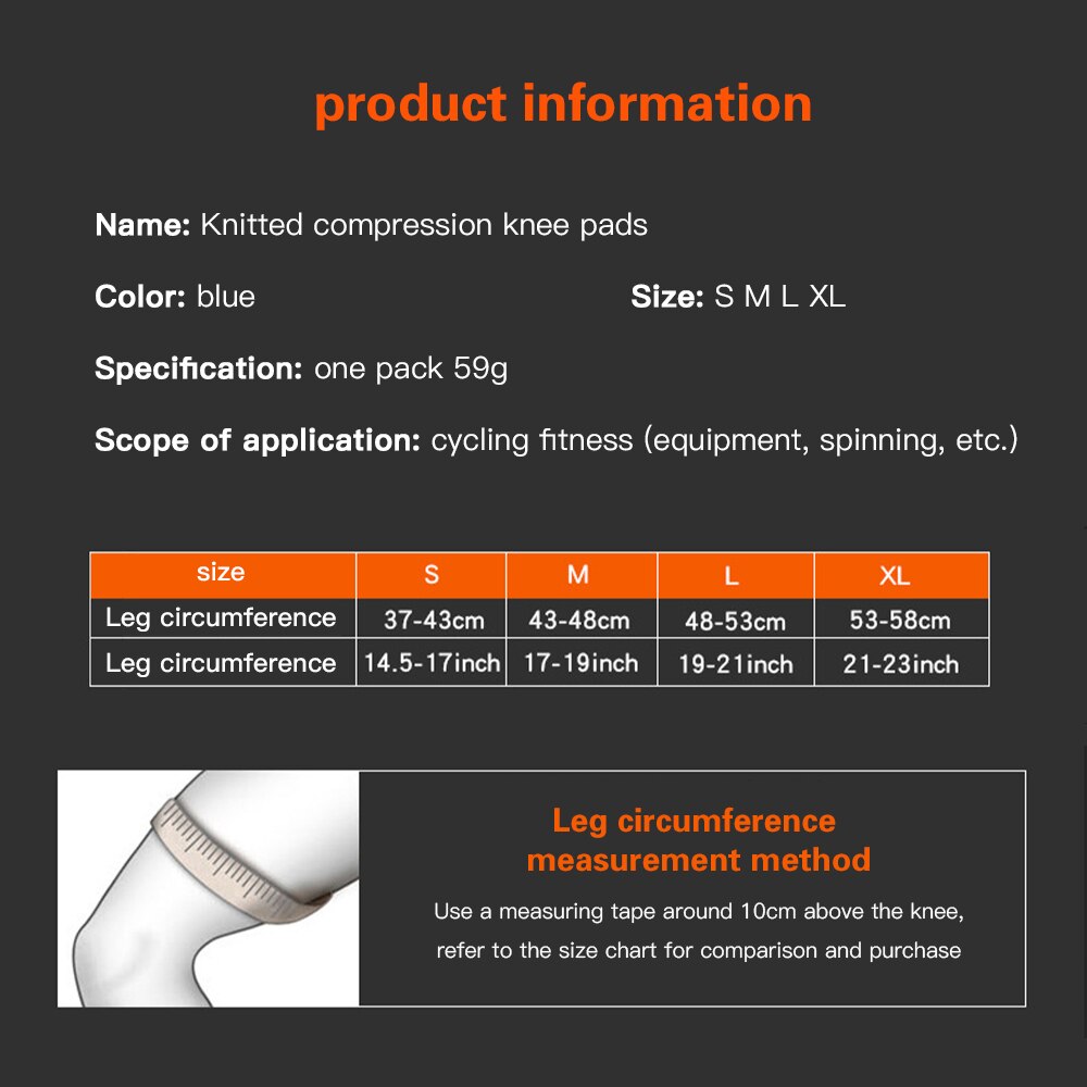 1Pcs knee Brace Knee Support Knee Pads 3D Knitting Knee Pads for Basketball Volleyball Cycling Sports Fitness Compression Joints