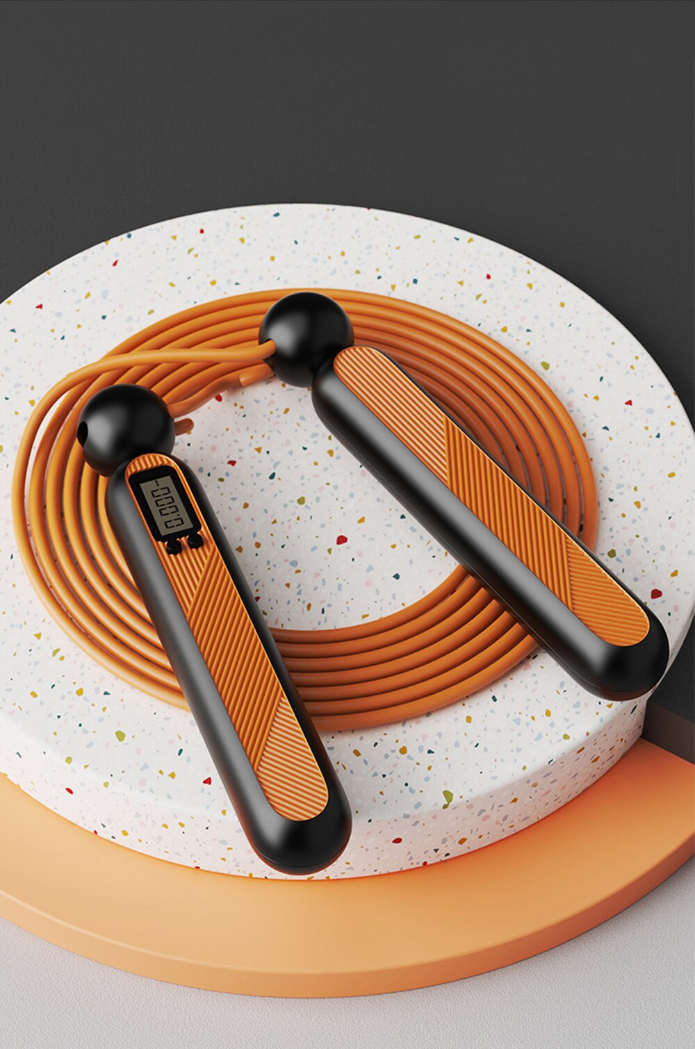 Electronic Counting Wireless Skipping Rope Speed Long Rope Jump Ropes Anti-Slip Handle for Boxing Training Fitness Equipment