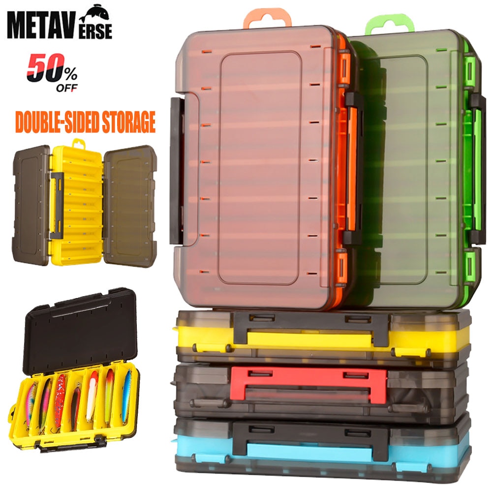 Fishing Tackle Double-Sided Storage Box 14 Compartments Fishing Accessories Lure Hook Storage Case Fishing Tool Organizer Boxes Fishing Tackle Double-Sided Storage Box 14 Compartments Fishing Accessories Lure Hook Storage Case Fishing Tool Organizer Boxes