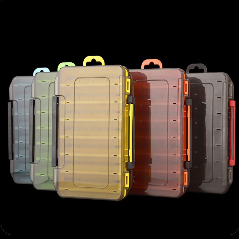 Fishing Tackle Double-Sided Storage Box 14 Compartments Fishing Accessories Lure Hook Storage Case Fishing Tool Organizer Boxes Fishing Tackle Double-Sided Storage Box 14 Compartments Fishing Accessories Lure Hook Storage Case Fishing Tool Organizer Boxes
