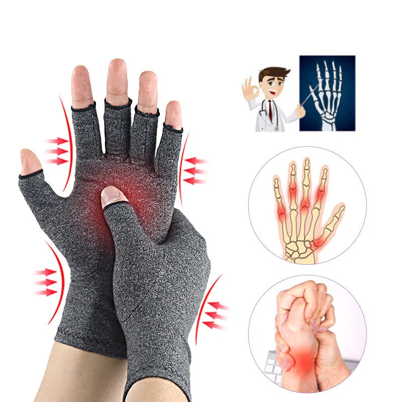 1 Pair Compression Arthritis Gloves Wrist Support Cotton Joint Pain Relief Hand Brace Women Men Therapy Wristband 1 Pair Compression Arthritis Gloves Wrist Support Cotton Joint Pain Relief Hand Brace Women Men Therapy Wristband
