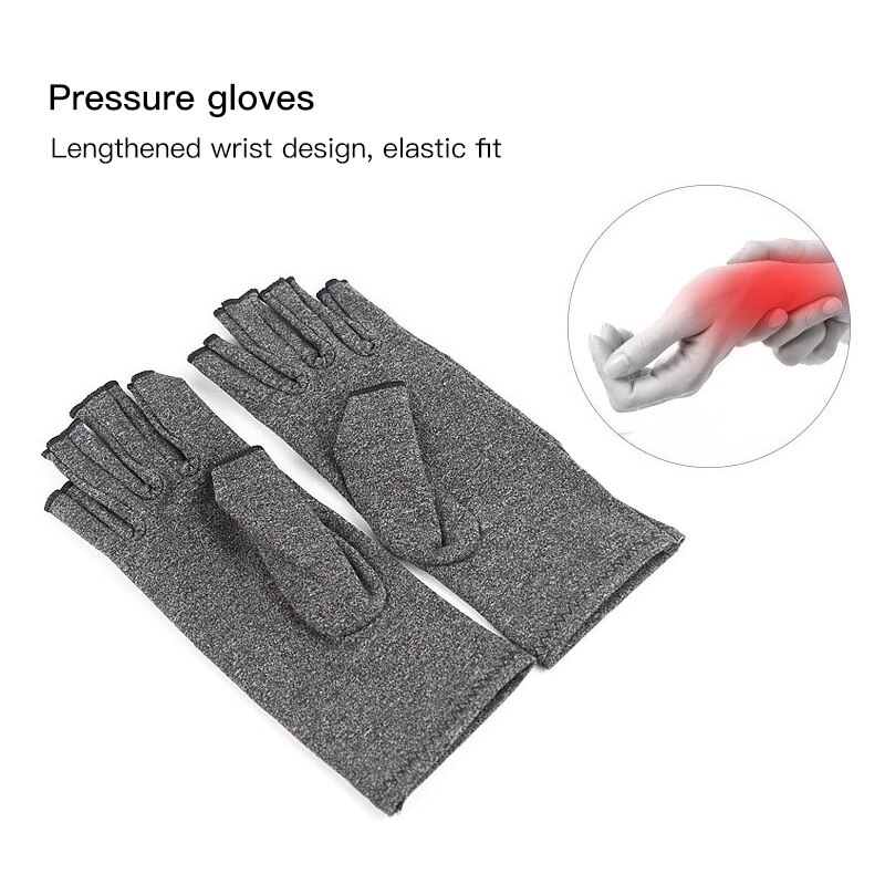 1 Pair Compression Arthritis Gloves Wrist Support Cotton Joint Pain Relief Hand Brace Women Men Therapy Wristband