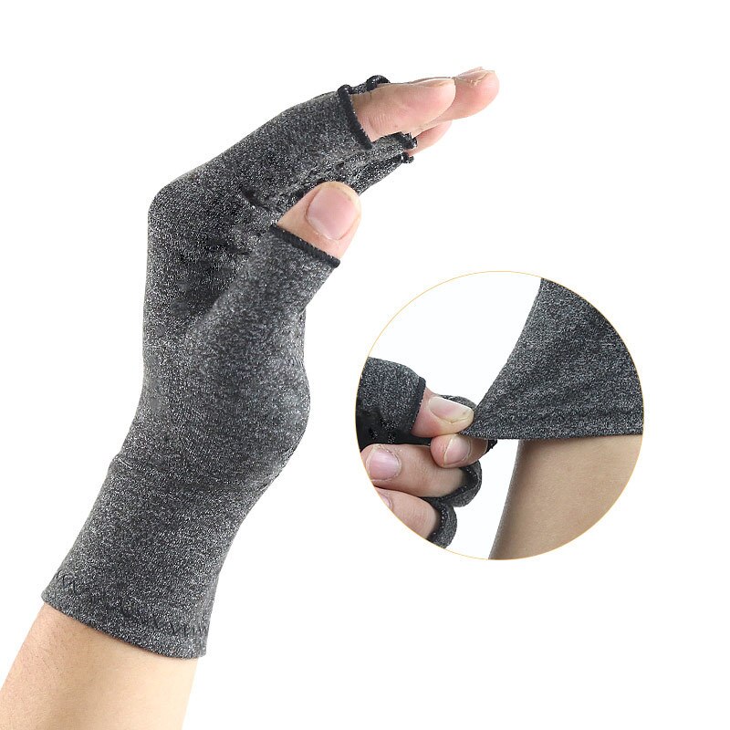 1 Pair Compression Arthritis Gloves Wrist Support Cotton Joint Pain Relief Hand Brace Women Men Therapy Wristband