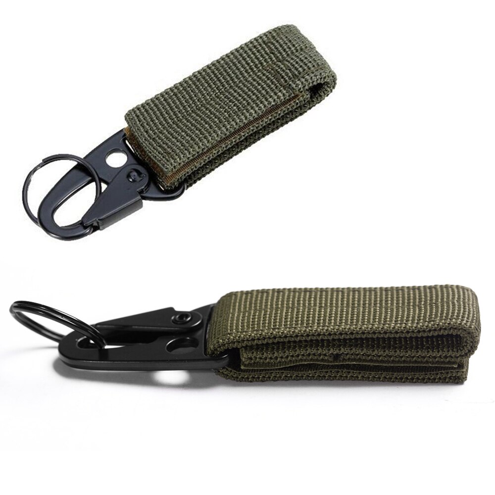 Outdoor Camping Carabiner Nylon Hook & Loop Belt Key Holder Black Metal Hook Buckle for Sport Hiking Backpack Climbing Accessory Outdoor Camping Carabiner Nylon Hook & Loop Belt Key Holder Black Metal Hook Buckle for Sport Hiking Backpack Climbing Accessory