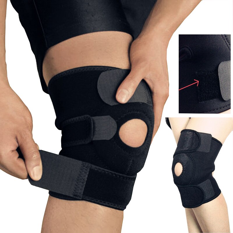 Knee pads Knee Brace Support Sleeve Adjustable Patella Stabilizer Protector Nylon Wrap for Arthritis Meniscus Tear Running Sport Knee pads Knee Brace Support Sleeve Adjustable Patella Stabilizer Protector Nylon Wrap for Arthritis Meniscus Tear Running Sport