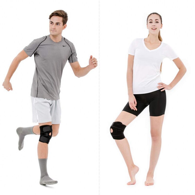 Knee pads Knee Brace Support Sleeve Adjustable Patella Stabilizer Protector Nylon Wrap for Arthritis Meniscus Tear Running Sport Knee pads Knee Brace Support Sleeve Adjustable Patella Stabilizer Protector Nylon Wrap for Arthritis Meniscus Tear Running Sport