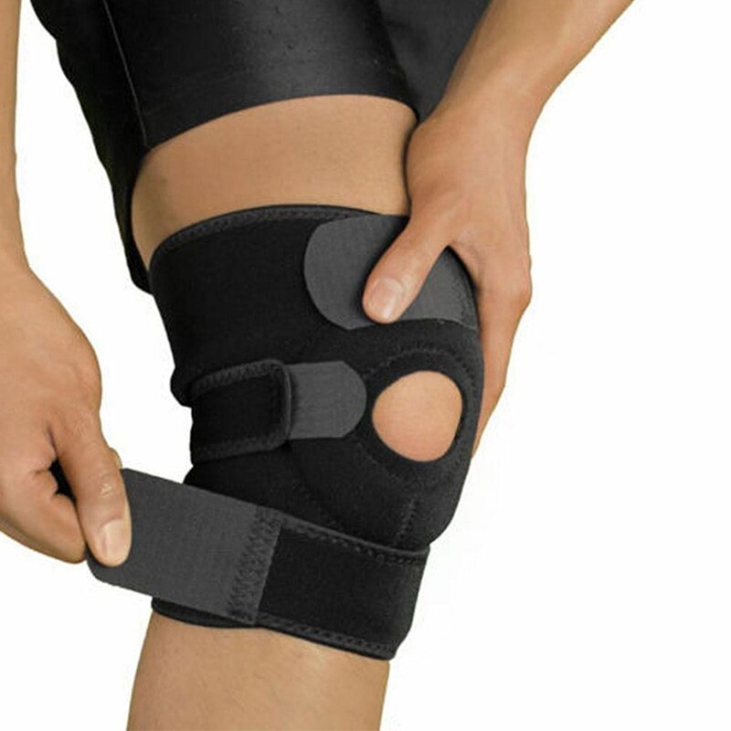 Knee pads Knee Brace Support Sleeve Adjustable Patella Stabilizer Protector Nylon Wrap for Arthritis Meniscus Tear Running Sport