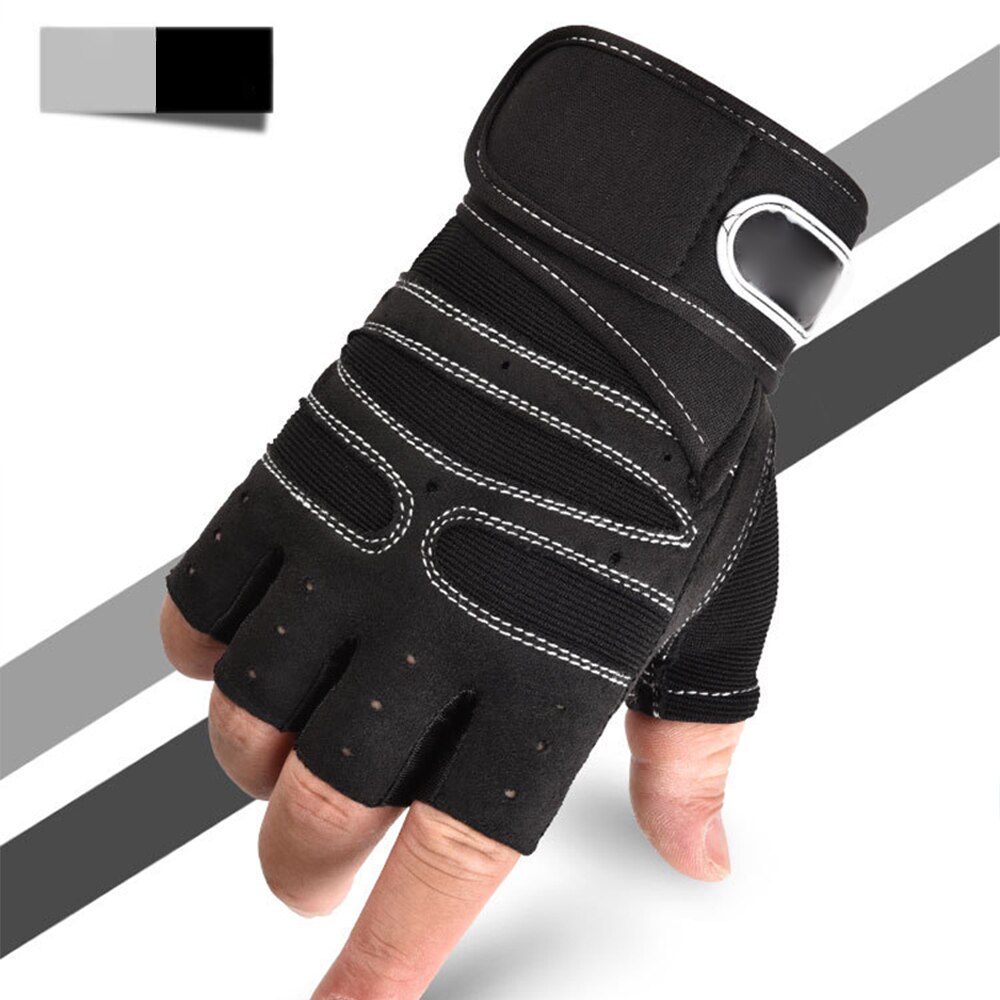 1 Pair Gel Cycling Men Women Half Finger Gloves Anti-Slip Anti-Sweat Breathable Anti-Shock Sports Gloves Bike Bicycle Gloves