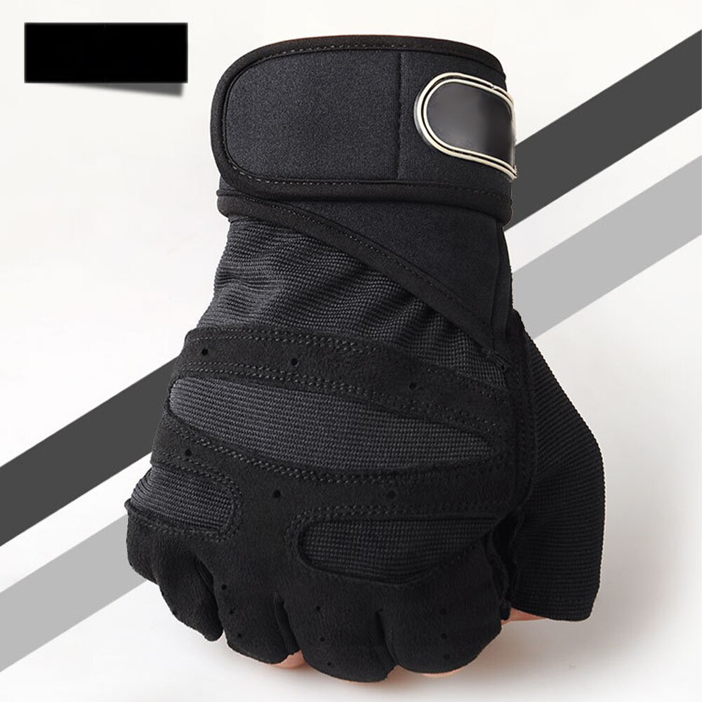 1 Pair Gel Cycling Men Women Half Finger Gloves Anti-Slip Anti-Sweat Breathable Anti-Shock Sports Gloves Bike Bicycle Gloves