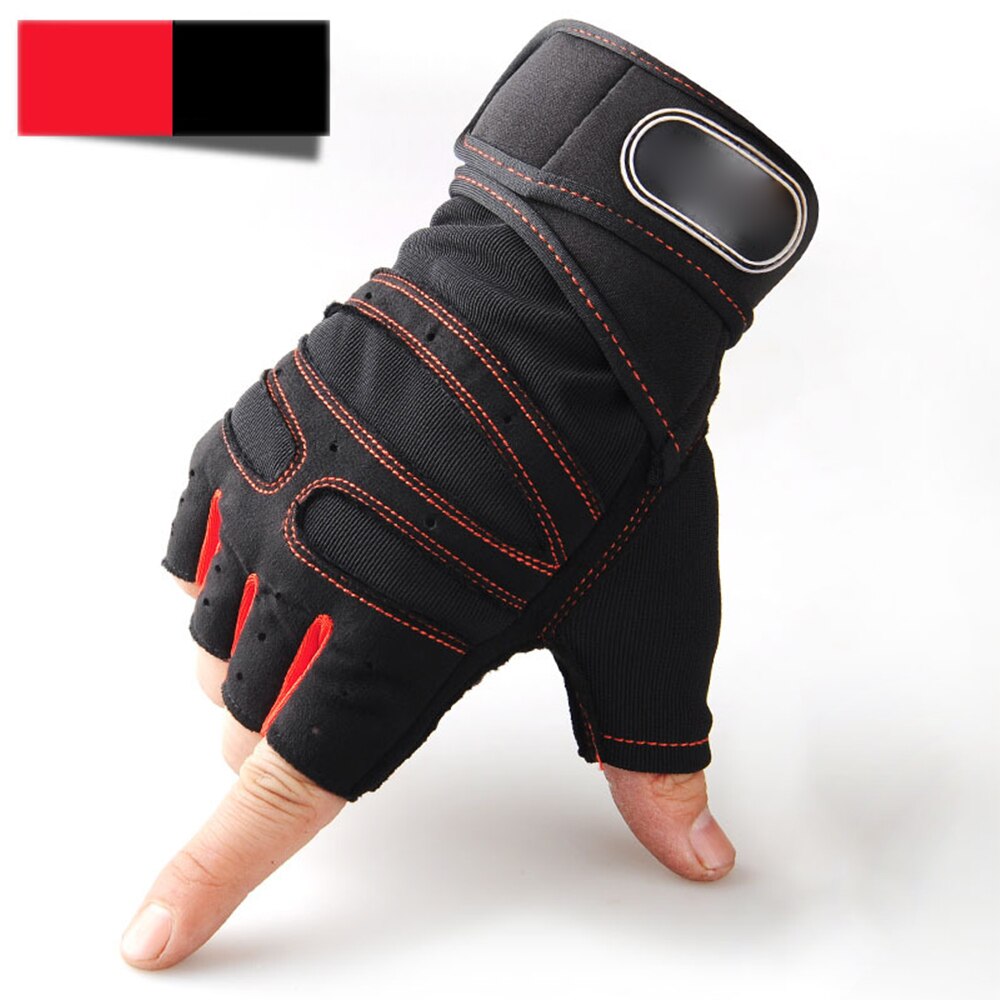 1 Pair Gel Cycling Men Women Half Finger Gloves Anti-Slip Anti-Sweat Breathable Anti-Shock Sports Gloves Bike Bicycle Gloves