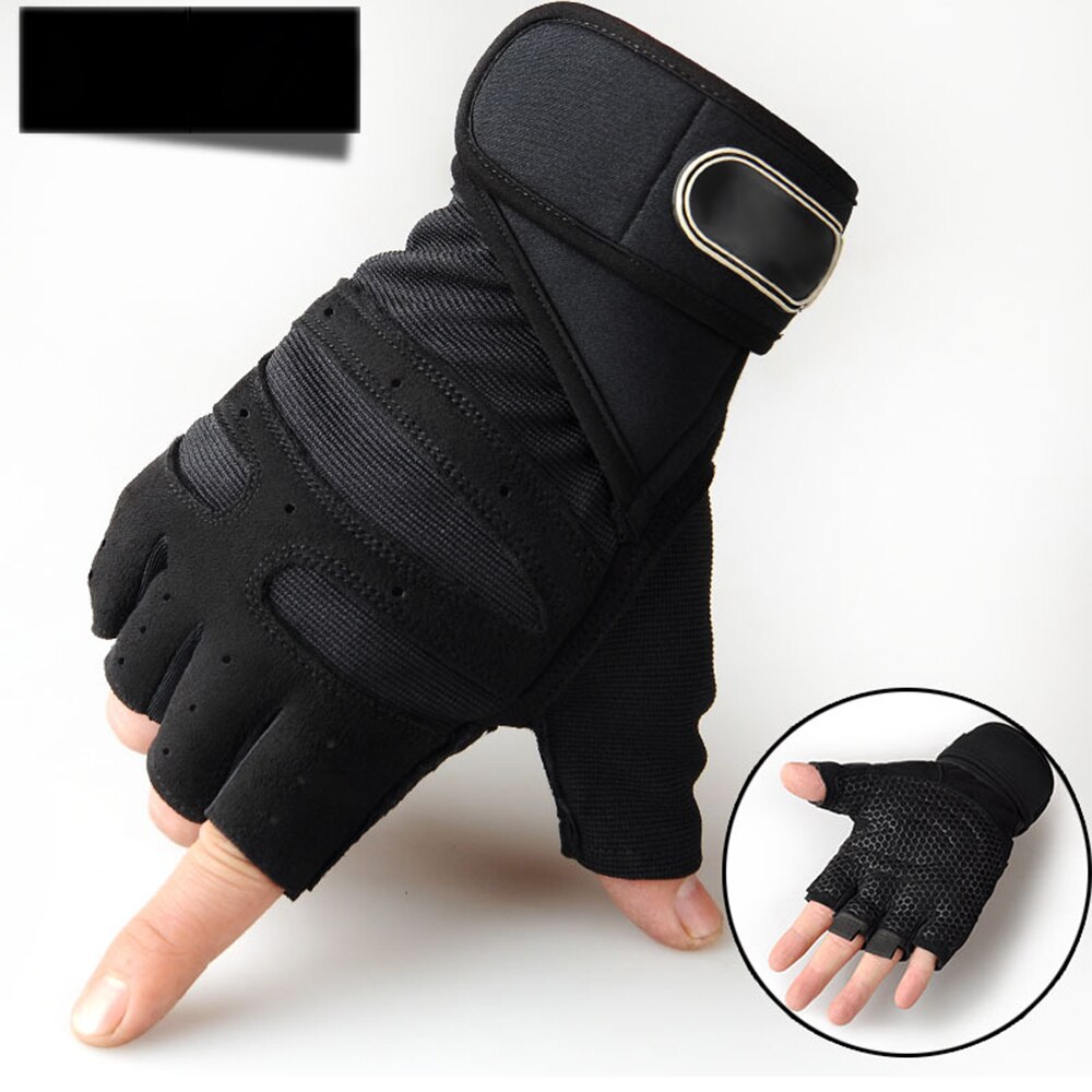 1 Pair Gel Cycling Men Women Half Finger Gloves Anti-Slip Anti-Sweat Breathable Anti-Shock Sports Gloves Bike Bicycle Gloves