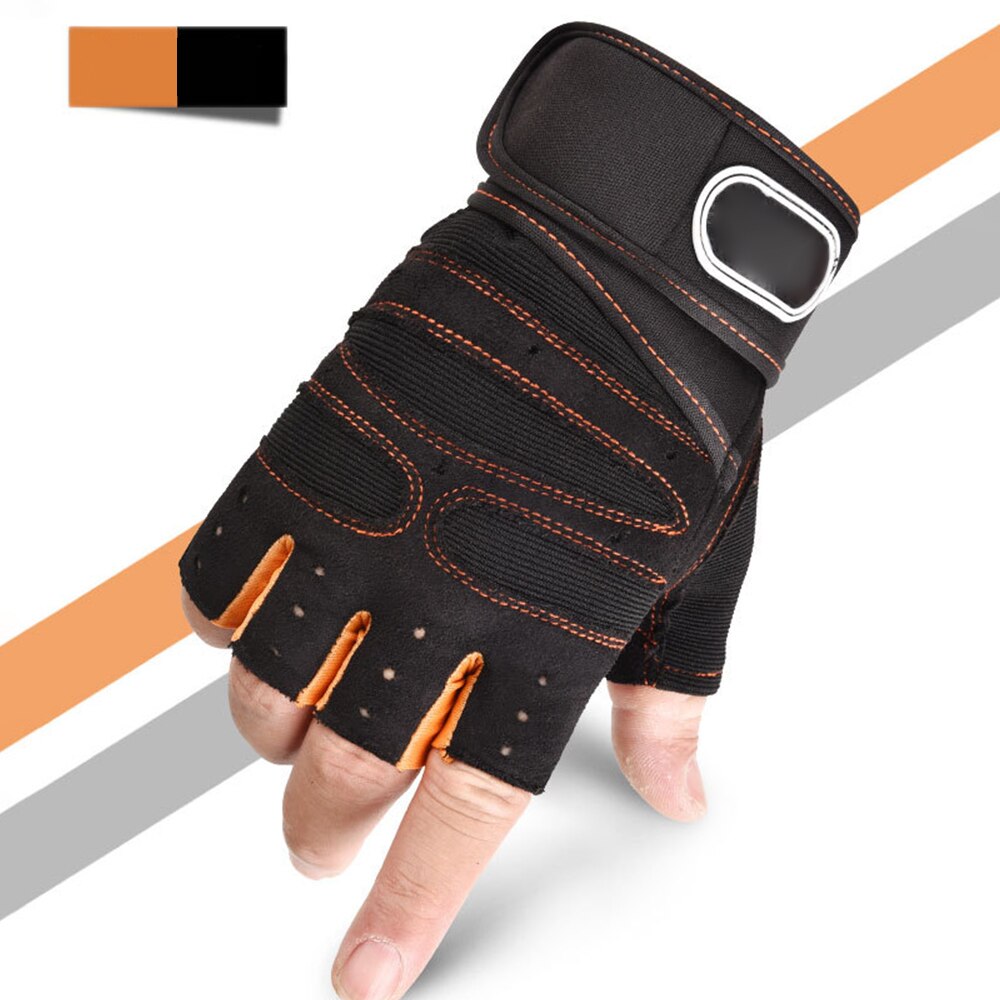 1 Pair Gel Cycling Men Women Half Finger Gloves Anti-Slip Anti-Sweat Breathable Anti-Shock Sports Gloves Bike Bicycle Gloves