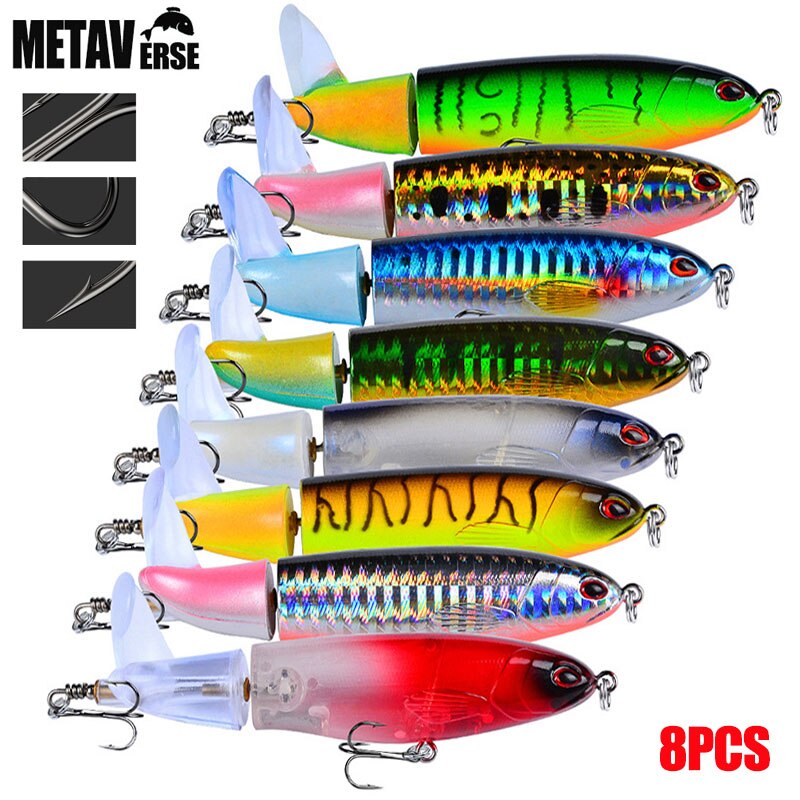 8 Pcs Set Fishing Lure Propeller Bait Artificial Hard Wobbler Soft Rotating Tail Fishing Spinner Tackle Luya Fishing Bait Kit 8 Pcs Set Fishing Lure Propeller Bait Artificial Hard Wobbler Soft Rotating Tail Fishing Spinner Tackle Luya Fishing Bait Kit