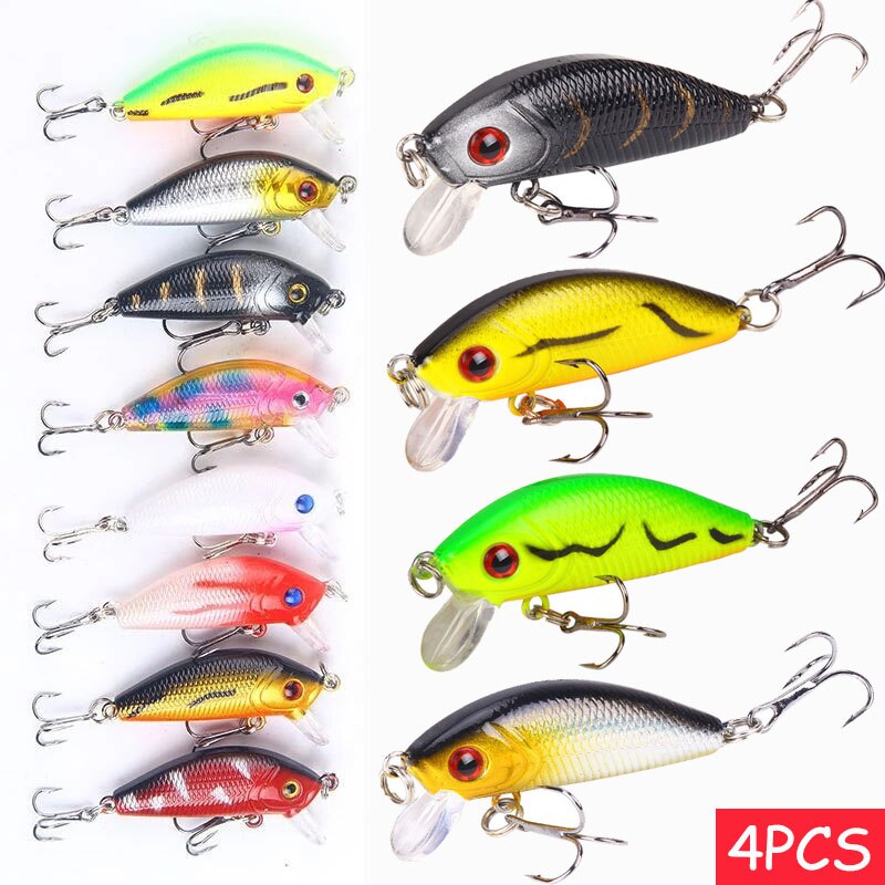 4Pcs Artificial Bait Fishing Lure Kit Hard Fake Sea Carp 50Mm 4.2G Luya Fishing Freshwater All for Fishing Gear Fish Accessorie 4Pcs Artificial Bait Fishing Lure Kit Hard Fake Sea Carp 50Mm 4.2G Luya Fishing Freshwater All for Fishing Gear Fish Accessorie