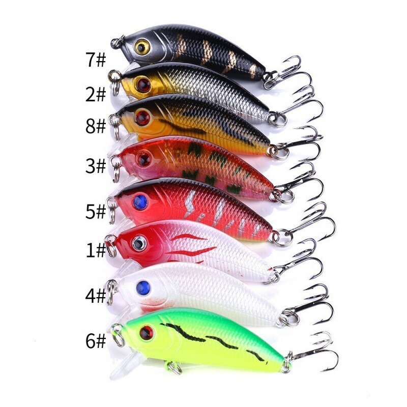 4Pcs Artificial Bait Fishing Lure Kit Hard Fake Sea Carp 50Mm 4.2G Luya Fishing Freshwater All for Fishing Gear Fish Accessorie