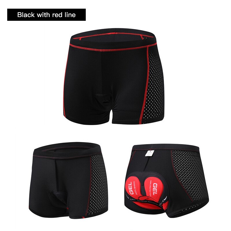Breathable Cycling Shorts Cycling Underwear 5D Gel Pad Shockproof Bicycle Underpant MTB Road Bike Underwear Man Shorts