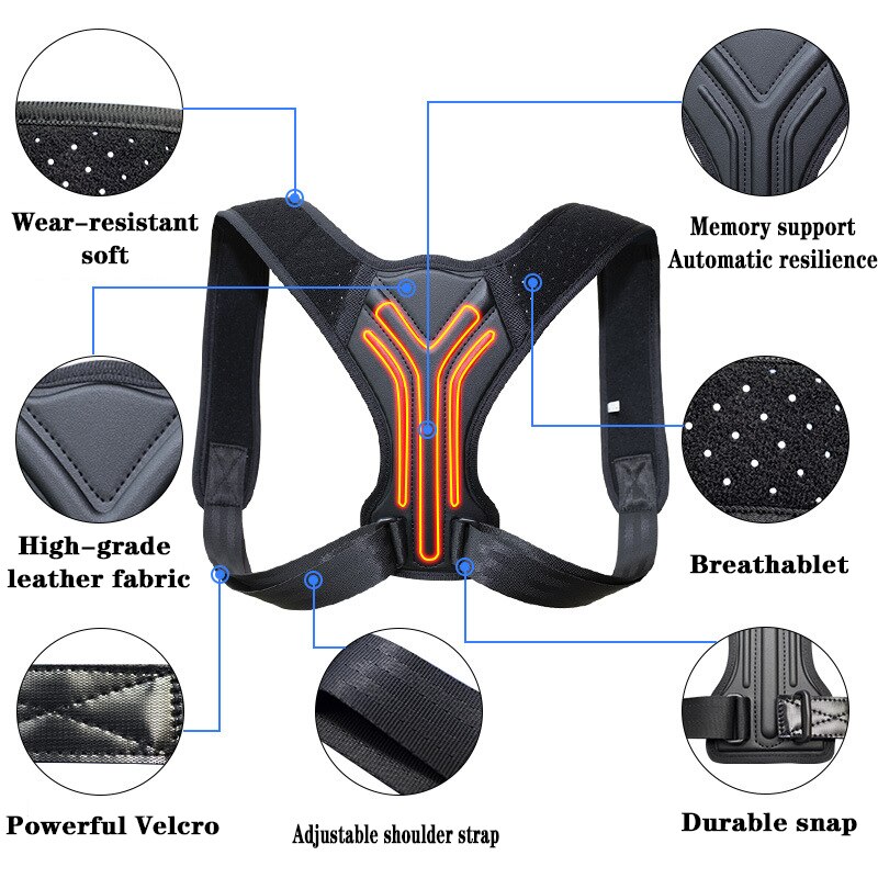 Back Posture Corrector Corset Clavicle Spine Posture Correction Adjustable Support Belt Pain Relief Traine Spine Posture Support Back Posture Corrector Corset Clavicle Spine Posture Correction Adjustable Support Belt Pain Relief Traine Spine Posture Support