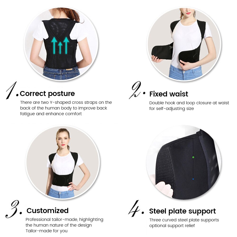 High Level Medical Posture Corrector Belt Adjust Clavicle Spine Back Shoulder Lumbar Men Women Posture Correction Dropshipping