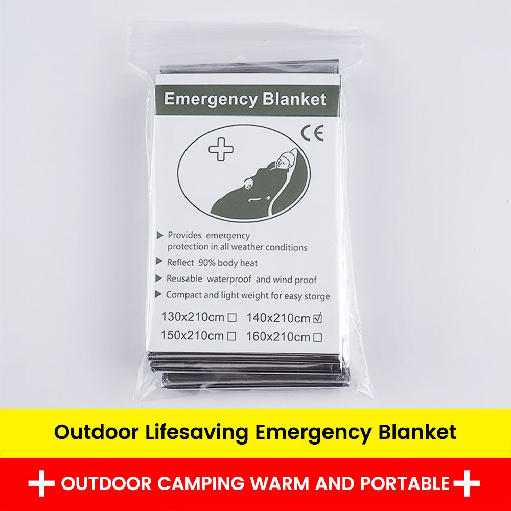 Outdoor Low Temperature Rescue First Aid Kit Insulation Blanket Campsite Keeping Foil Polyester Film Lifesaving Warm Insulation Outdoor Low Temperature Rescue First Aid Kit Insulation Blanket Campsite Keeping Foil Polyester Film Lifesaving Warm Insulation
