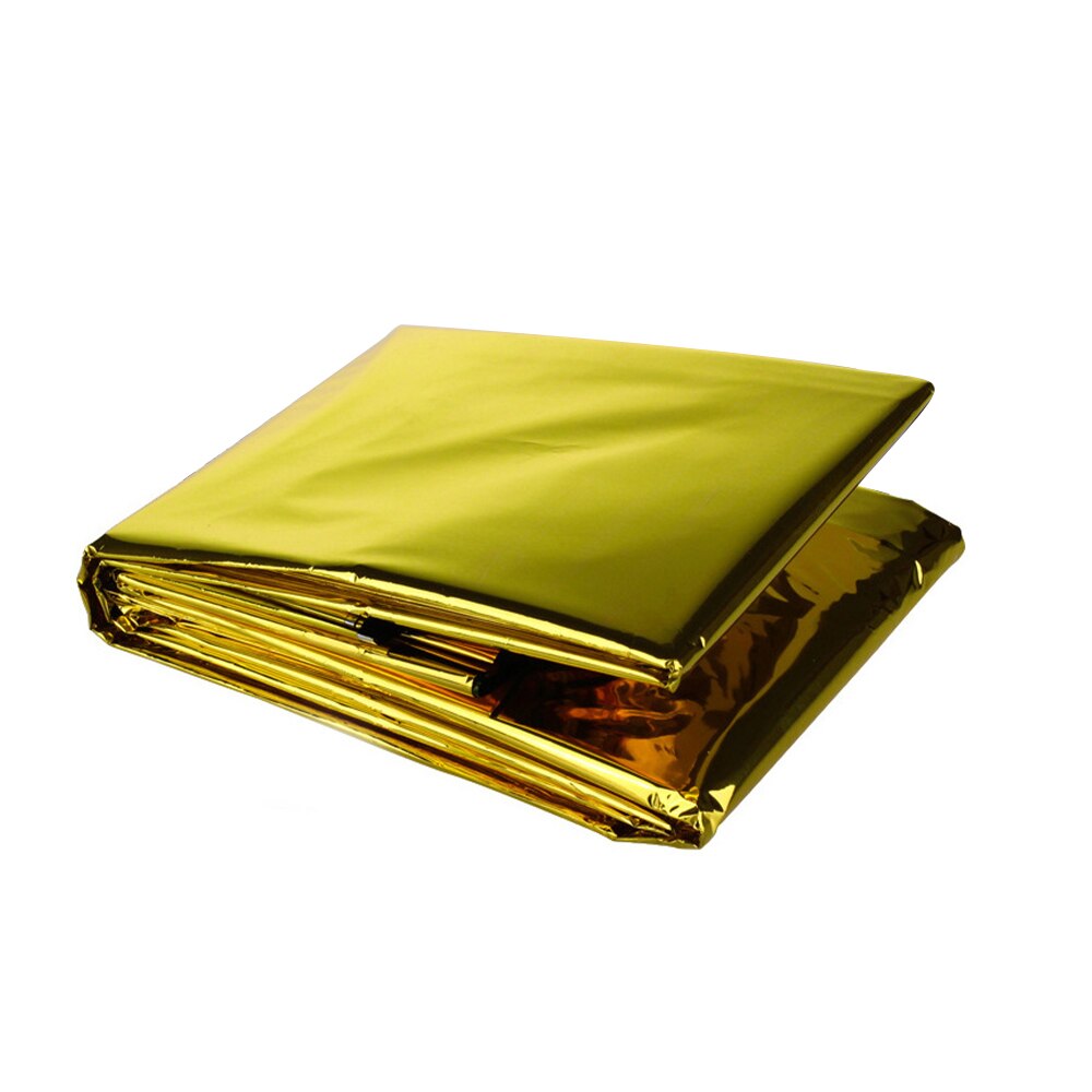 Outdoor Low Temperature Rescue First Aid Kit Insulation Blanket Campsite Keeping Foil Polyester Film Lifesaving Warm Insulation