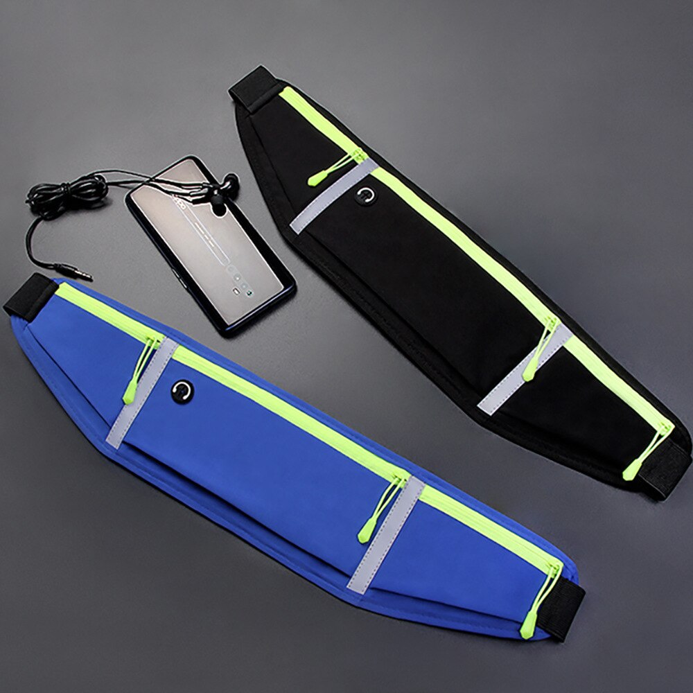 Running Waist Bag Belt Bag Multifunctional Waterproof Sports Pocket Pouch Belt Pack Non-Slip Gym Sports Bags Cycling Phone Bag