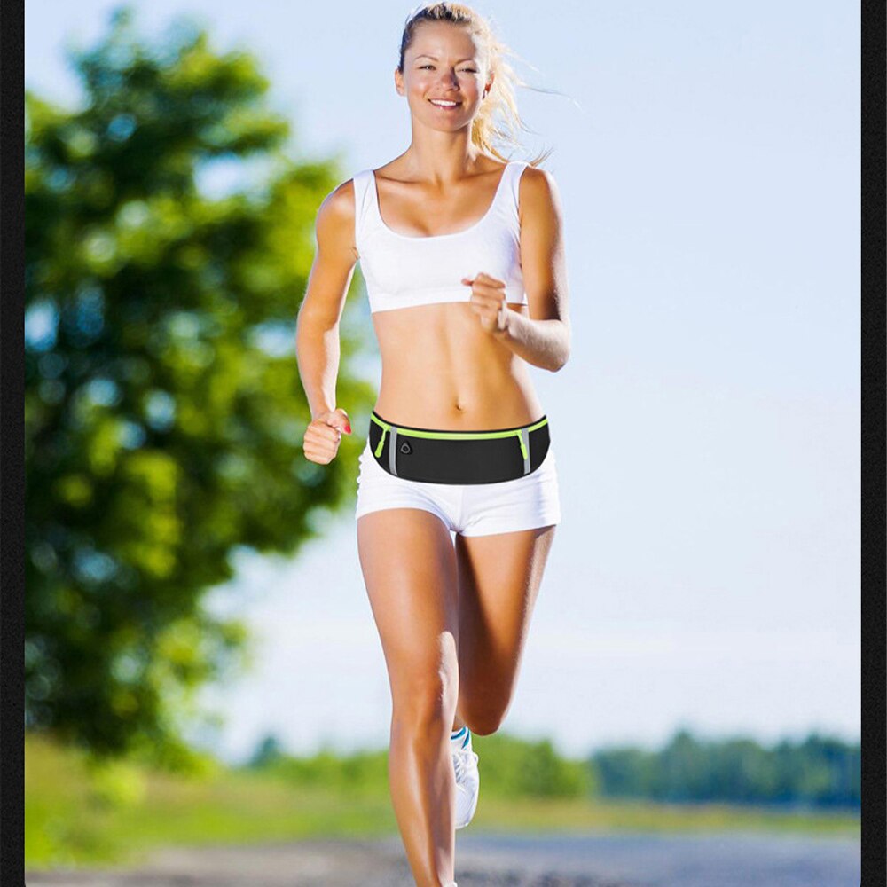 Running Waist Bag Belt Bag Multifunctional Waterproof Sports Pocket Pouch Belt Pack Non-Slip Gym Sports Bags Cycling Phone Bag