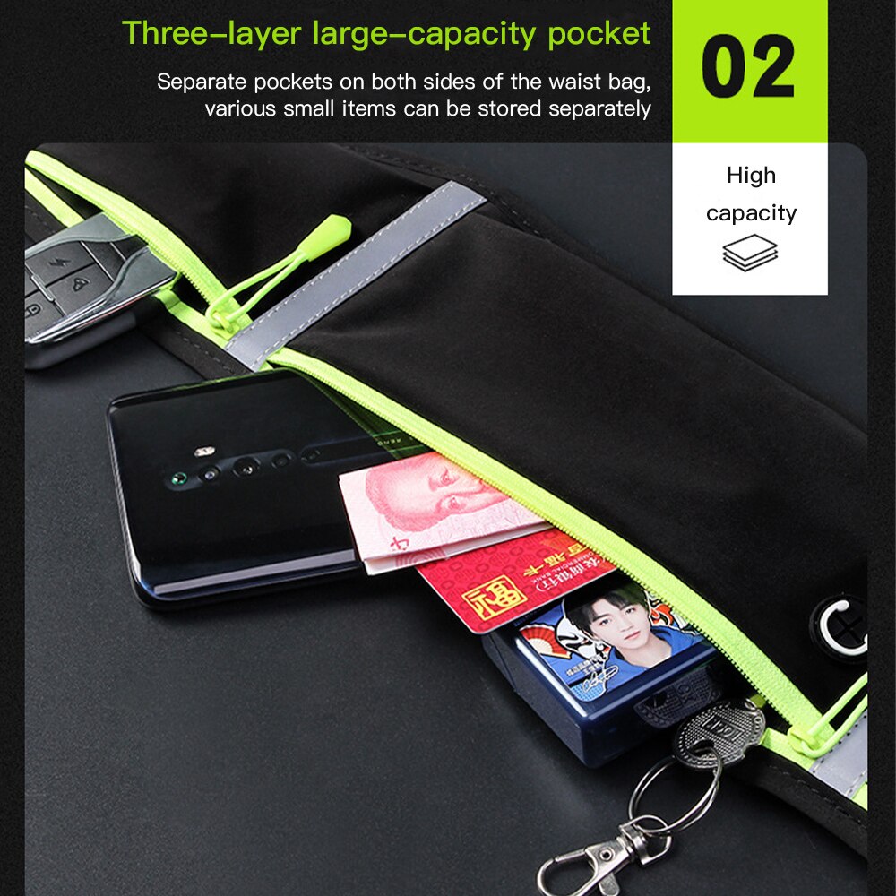 Running Waist Bag Belt Bag Multifunctional Waterproof Sports Pocket Pouch Belt Pack Non-Slip Gym Sports Bags Cycling Phone Bag Running Waist Bag Belt Bag Multifunctional Waterproof Sports Pocket Pouch Belt Pack Non-Slip Gym Sports Bags Cycling Phone Bag