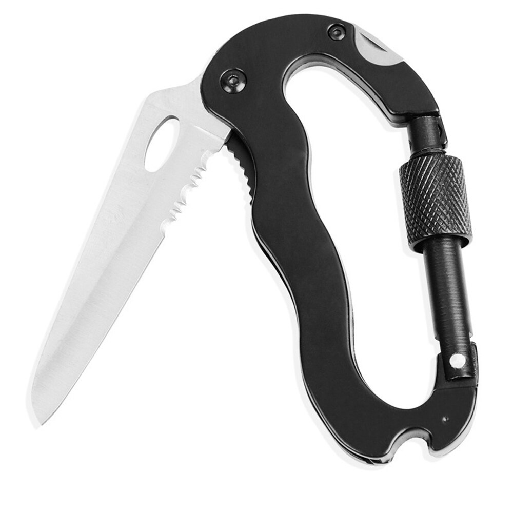 Carabiner Outdoor Multi-Tool Hanging Buckle Camping Hiking Climbing Accessories Keychain Folding Knife Bottle Opener Screwdriver Carabiner Outdoor Multi-Tool Hanging Buckle Camping Hiking Climbing Accessories Keychain Folding Knife Bottle Opener Screwdriver