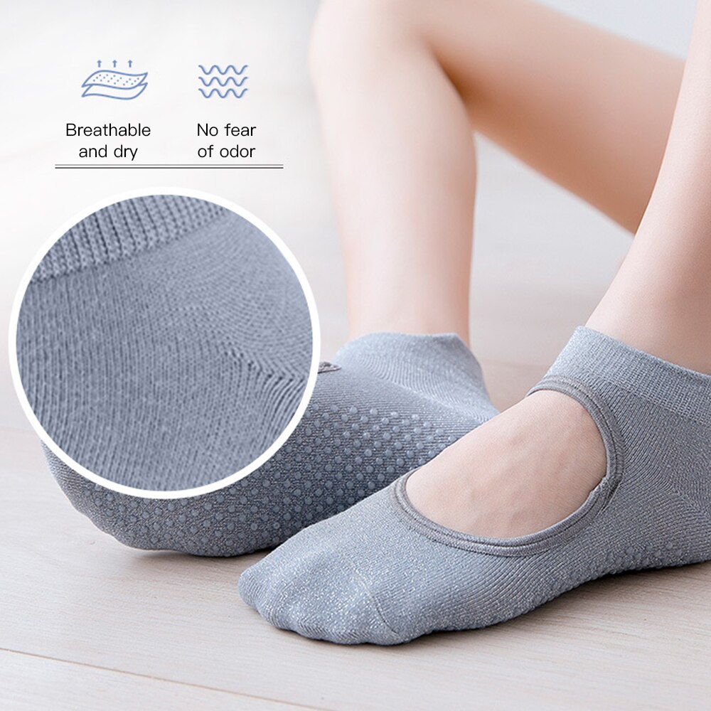 Women Yoga Socks Anti Slip Sports Breathable Pilates Socks Sport Socks Cotton Ballet Heel Protector Dance Socks Slippers Women Yoga Socks Anti Slip Sports Breathable Pilates Socks Sport Socks Cotton Ballet Heel Protector Dance Socks Slippers