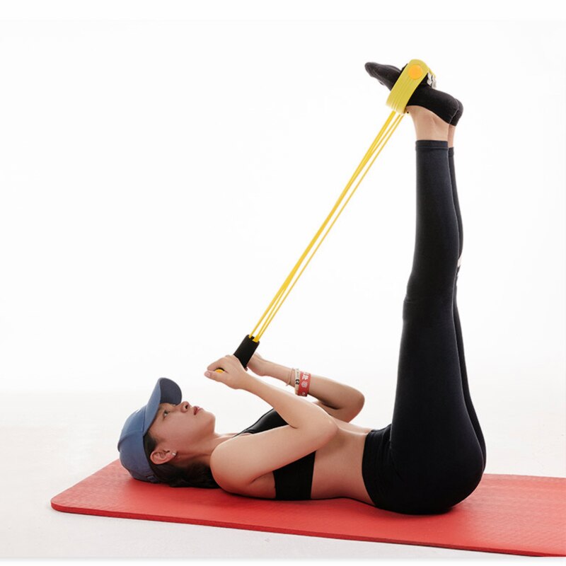 4 Resistanc Elastic Pull Ropes Exerciser Rower Belly Resistance Band Home Gym Sport Training Elastic Bands for Fitness Equipment