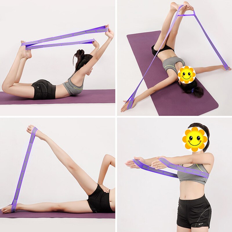 Latin Dance Stretching Band Yoga Strap Yoga Pilates GYM Fitness Exercise Resistance Bands Gym Equipment Yoga Accessories