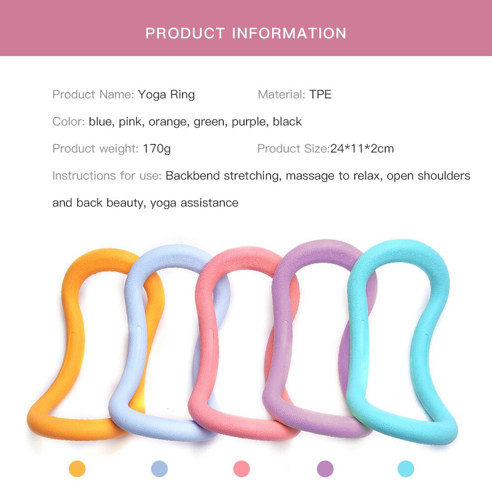 Pilate Workout Ring Yoga Circle Yoga Ring Loop Waist Shoulder Shape Pilates Bodybuilding for Training Portable Fitness Equipment Pilate Workout Ring Yoga Circle Yoga Ring Loop Waist Shoulder Shape Pilates Bodybuilding for Training Portable Fitness Equipment