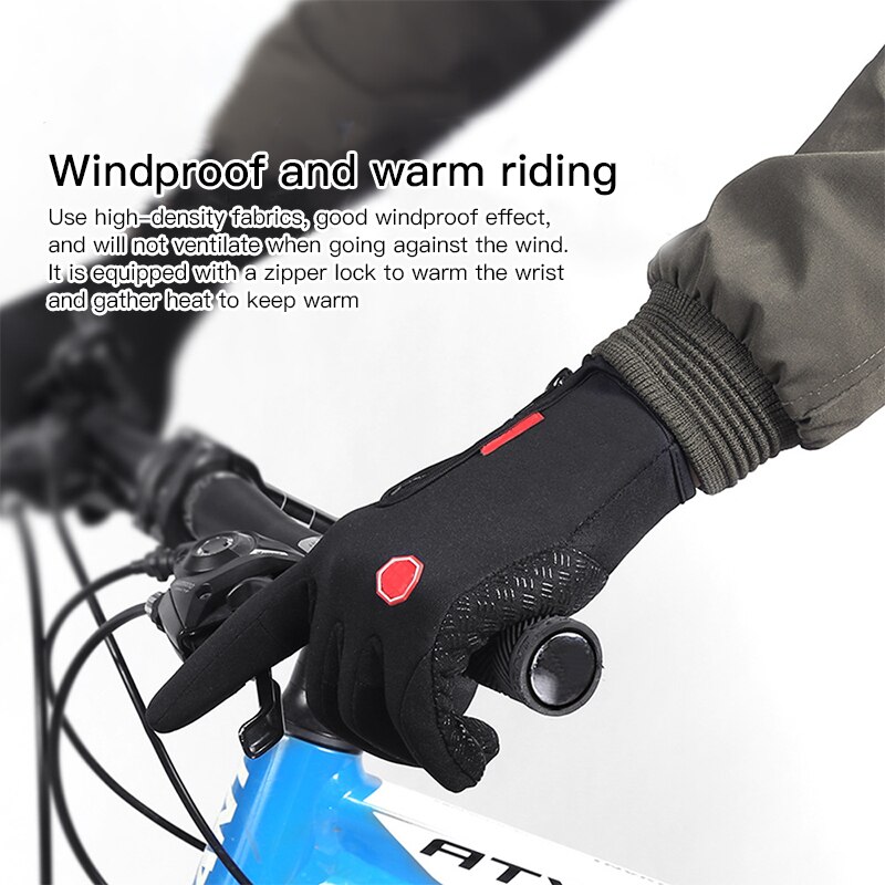 Winter Gloves for Men Women's Gloves Waterproof Touchscreen Full Finger Warm for Winter Cycling Skiing Motorcycle Outdoor Sports