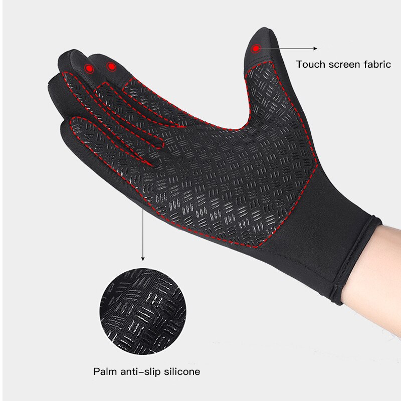 Winter Gloves for Men Women's Gloves Waterproof Touchscreen Full Finger Warm for Winter Cycling Skiing Motorcycle Outdoor Sports