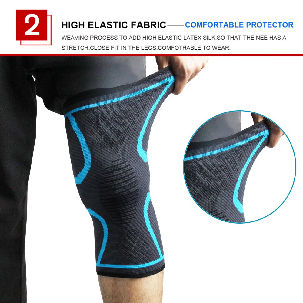 1Pc Fitness Running Knee support Cycling Knee Support Braces Elastic Sport Compression Knee Pad Sleeve for Basketball Volleyball 1Pc Fitness Running Knee support Cycling Knee Support Braces Elastic Sport Compression Knee Pad Sleeve for Basketball Volleyball