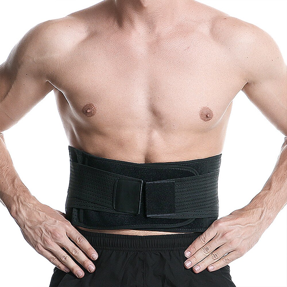 Fitness Waist Support Belt Strong Lower Back Brace Support Corset Belt Back Support Belts Sweat Belt for Sports Pain Relief
