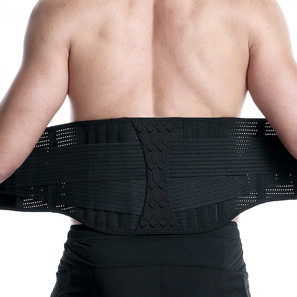 Fitness Waist Support Belt Strong Lower Back Brace Support Corset Belt Back Support Belts Sweat Belt for Sports Pain Relief