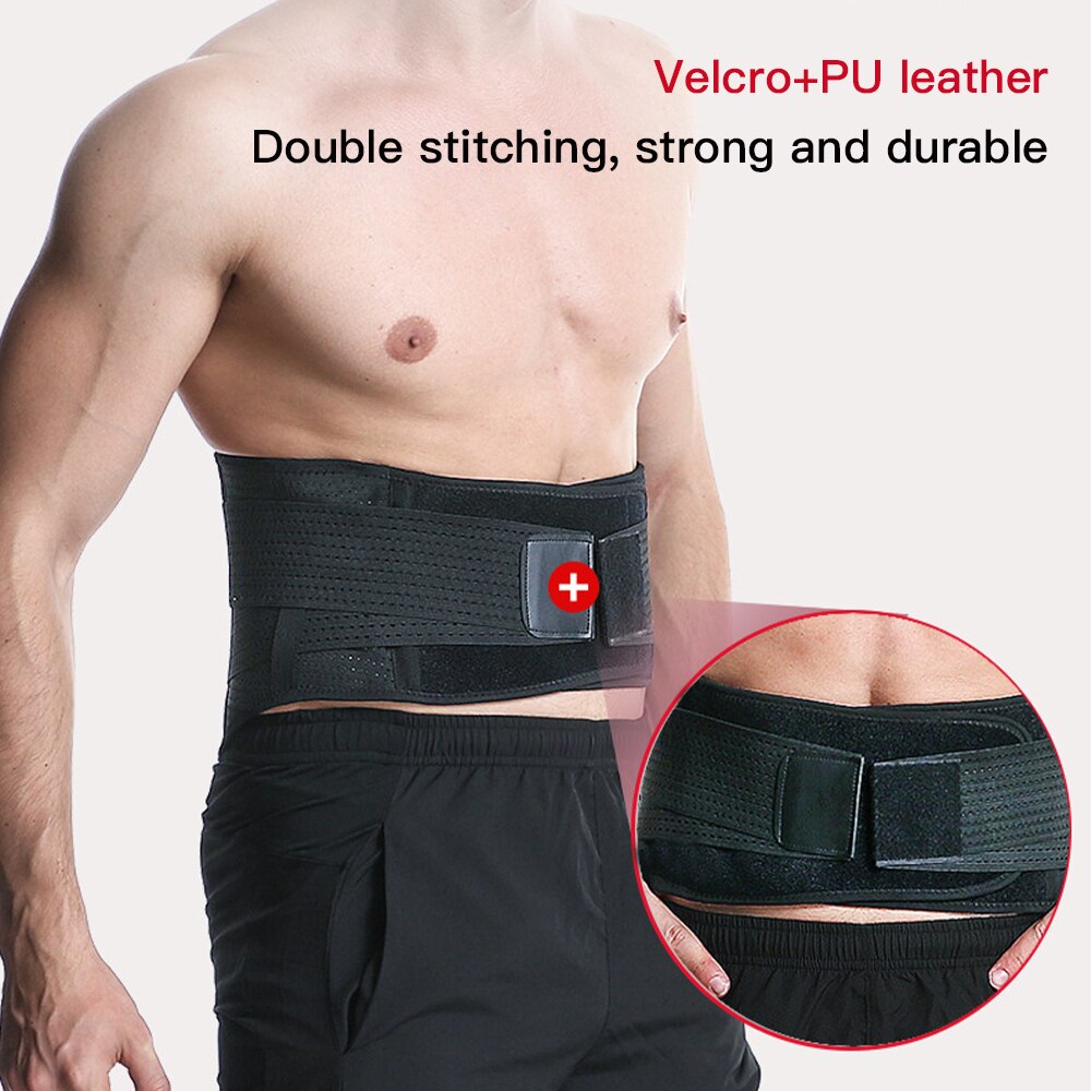 Fitness Waist Support Belt Strong Lower Back Brace Support Corset Belt Back Support Belts Sweat Belt for Sports Pain Relief