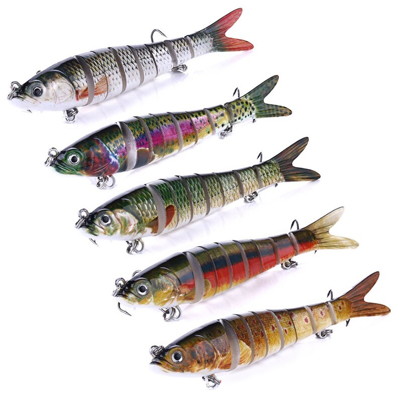 Sinking Wobblers Fishing Lures Jointed Crankbait Swimbait Jointed Swimbait 8 Segment Hard Artificial Bait for Fishing Lure