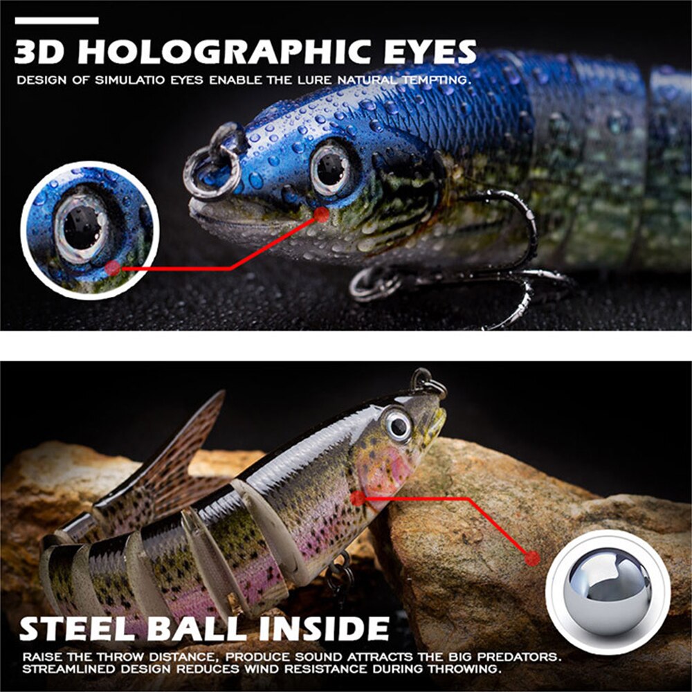 Sinking Wobblers Fishing Lures Jointed Crankbait Swimbait Jointed Swimbait 8 Segment Hard Artificial Bait for Fishing Lure Sinking Wobblers Fishing Lures Jointed Crankbait Swimbait Jointed Swimbait 8 Segment Hard Artificial Bait for Fishing Lure