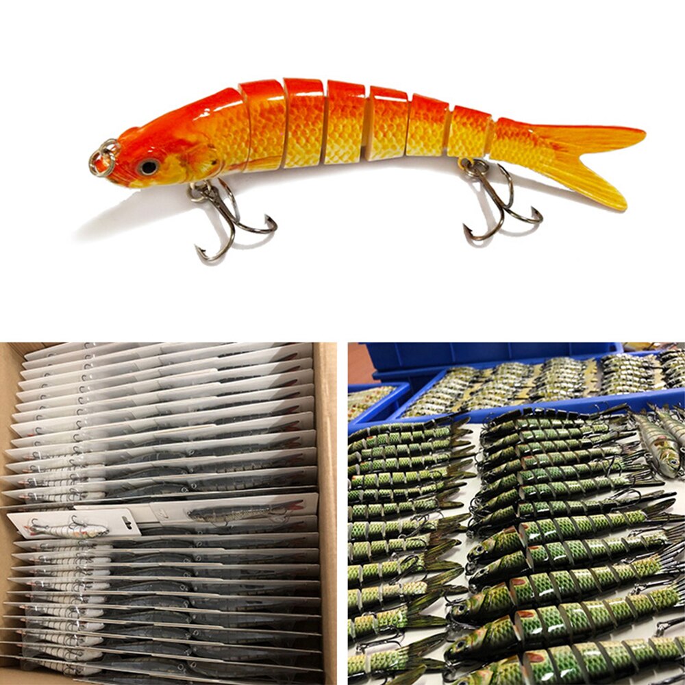 Sinking Wobblers Fishing Lures Jointed Crankbait Swimbait Jointed Swimbait 8 Segment Hard Artificial Bait for Fishing Lure