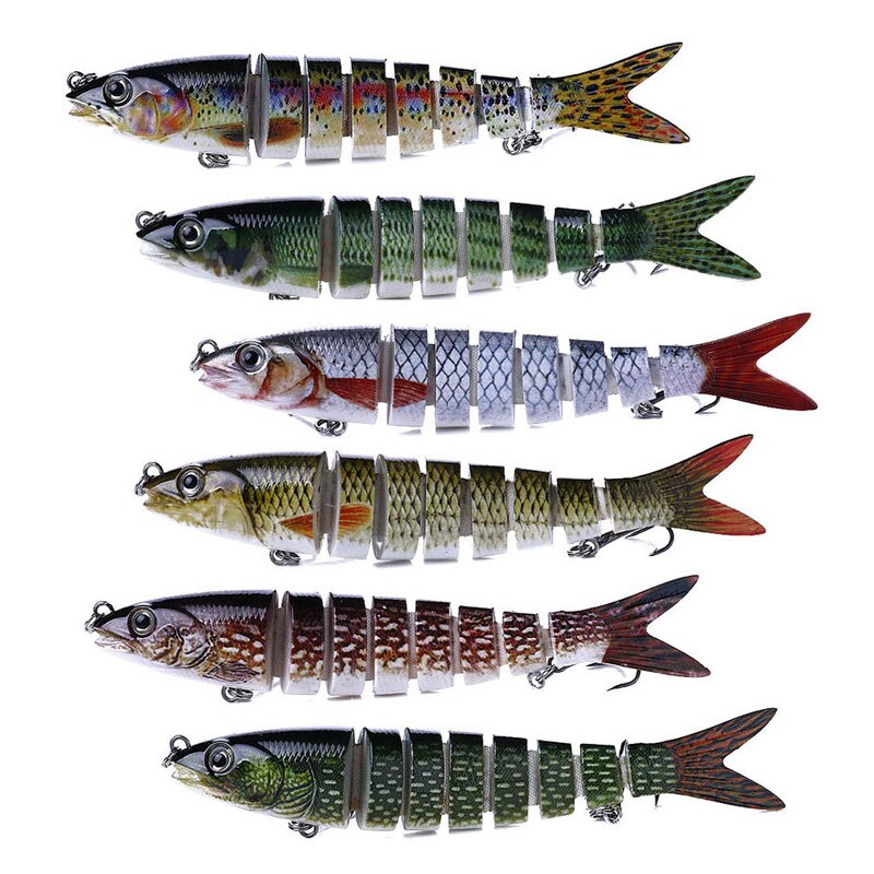 Sinking Wobblers Fishing Lures Jointed Crankbait Swimbait Jointed Swimbait 8 Segment Hard Artificial Bait for Fishing Lure