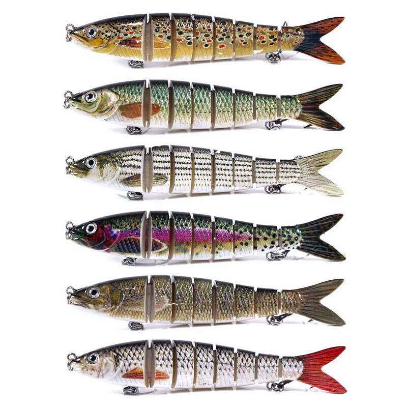 Sinking Wobblers Fishing Lures Jointed Crankbait Swimbait Jointed Swimbait 8 Segment Hard Artificial Bait for Fishing Lure