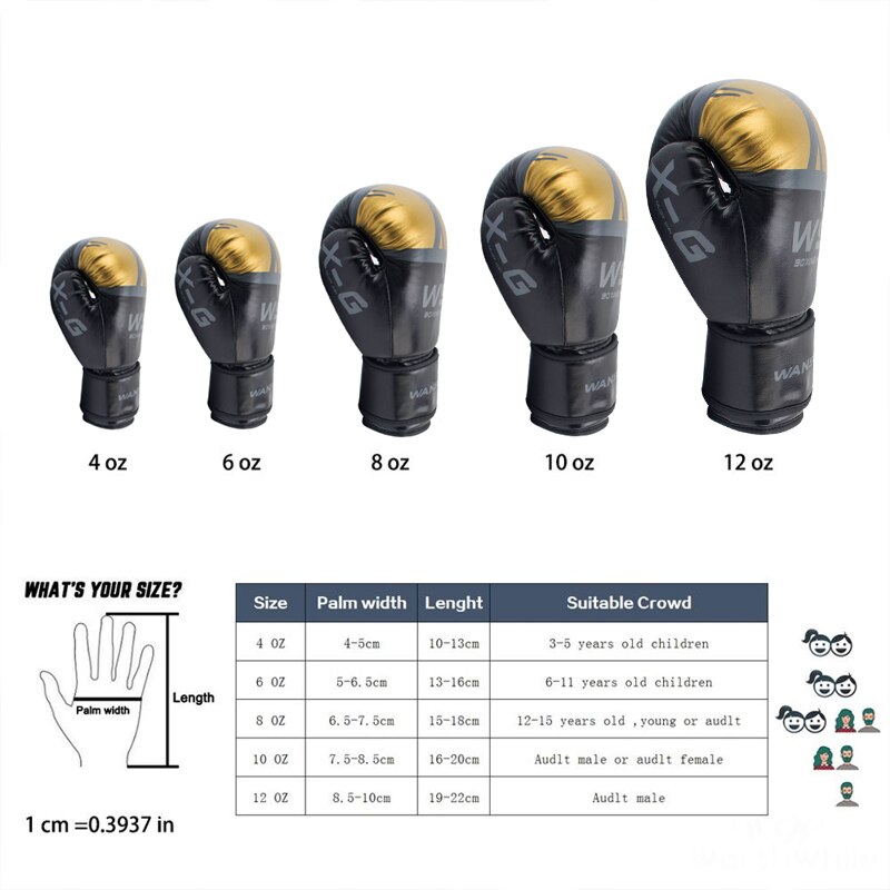 Boxing Gloves for Men Women Children Muay Thai Kickboxing MMA Free Fight Pu Karate Boxing Equipment Adults Kids Equipment