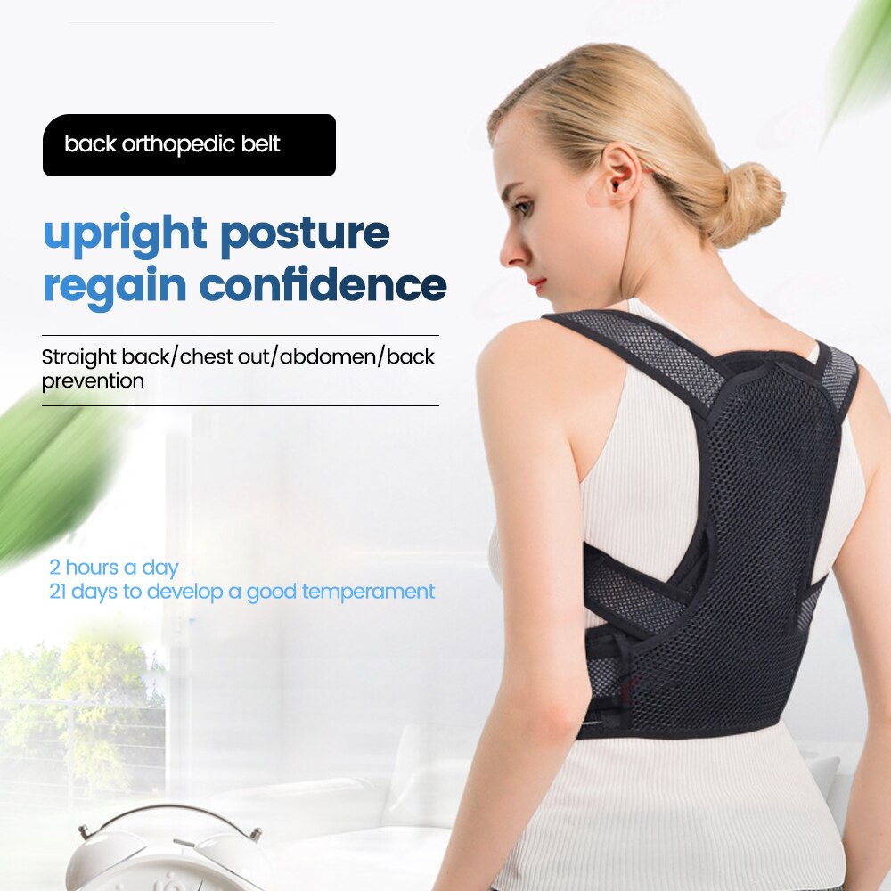 Clavicle Posture Corrector Medical Adjustable Men Woemen Back Brace Shoulder Lumbar Support Belt Corset Posture Correction